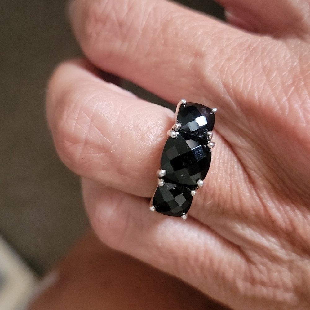 - BLACK SPINELL 925 RING...